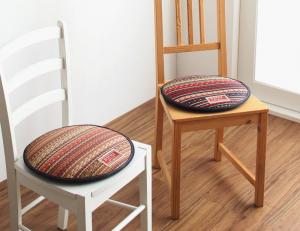 自然素材ラグ カイハラデニム×マルチパターン柄純国産い草ラグ チェアパッドの通販は