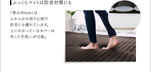 こたつと合わせるソファ こたつに合わせるフロアコーナーソファ L字 マット部分サイズ 190×190cm 厚さ40mm