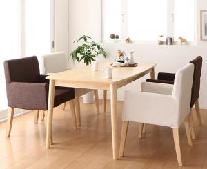 ダイニングセット（テーブル&チェア） 天然木 アッシュ材 ゆったり座れる ダイニング 4人 5点セット(テーブル+チェア4脚) W150 組立設置付の通販は