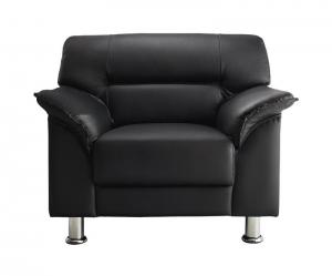 スタンダードソファ デザインソファ セットが選べるモダンデザイン応接ソファシリーズ シンプルモダンシリーズ BLACK ブラック ソファ単の通販は