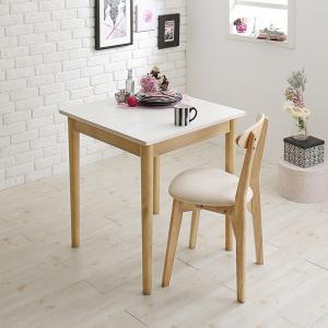 ダイニングセット（テーブル&チェア） カワイイテイスト ダイニング 1人 2点セット(テーブル＋チェア1脚) W68 組立設置付の通販は