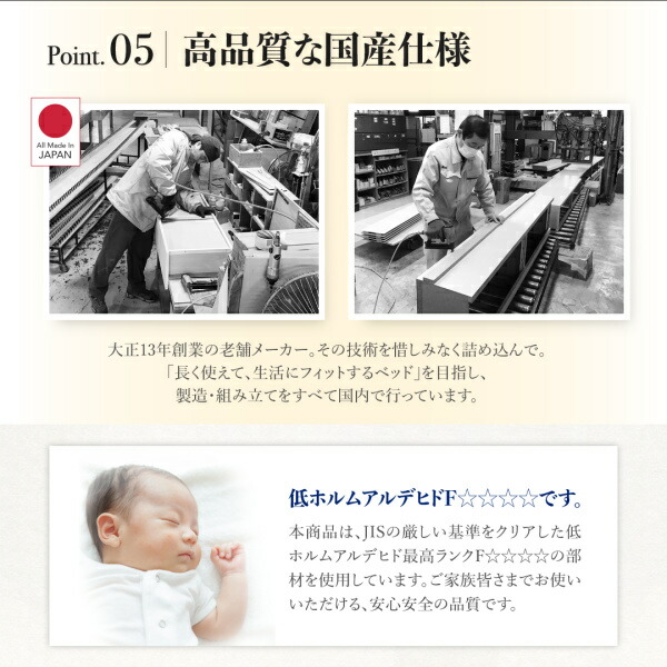 収納付きベッド シングルベッド セミダブルベッド 収納 収納付き 収納ベッド 大容量 収納ボックス 布団 敷き布団 薄型スタンダードポケットコイルマットレス付き 縦開き クイーン(SS×2) 組立設置付の通販は