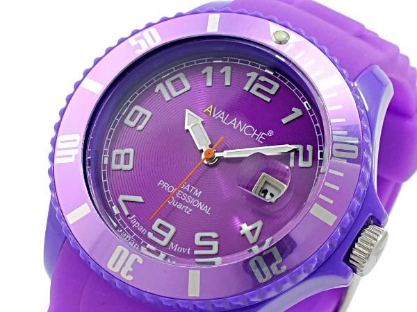アバランチ AVALANCHE クオーツ 腕時計 AV-100S-VT-44 パープル パープルの通販は