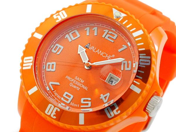 アバランチ AVALANCHE クオーツ 腕時計 AV-100S-OR-44 オレンジ オレンジの通販は