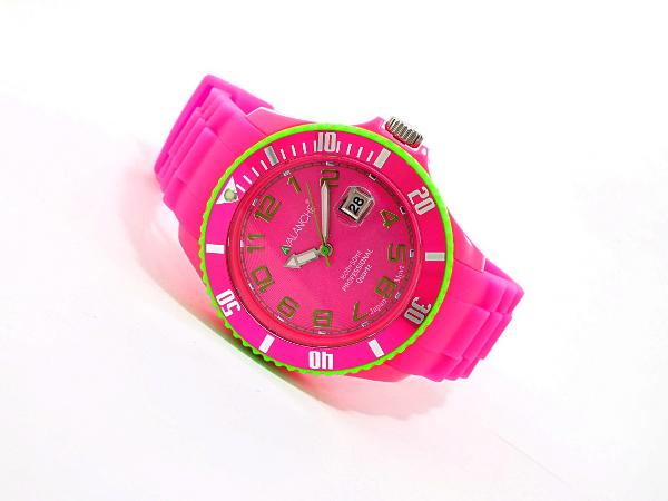 アバランチ AVALANCHE クオーツ 腕時計 AV-1019S-PG-44 ピンク グリーンの通販は アバランチ AVALANCHE クオーツ 腕時計 AV-1019S-PG-44 ピンク グリーンの通販は