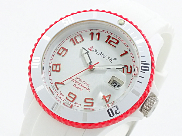 アバランチ AVALANCHE クオーツ 腕時計 AV-100S-OR-40 オレンジ オレンジ