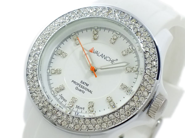 アバランチ AVALANCHE クオーツ 腕時計 AV-107S-WH-40 ホワイト ホワイトの通販は 8,114円