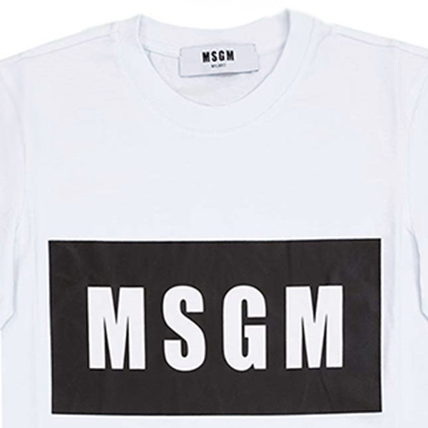 エムエスジーエム MSGM Tシャツ 2641MDM95-WH Sサイズ ホワイトの通販 