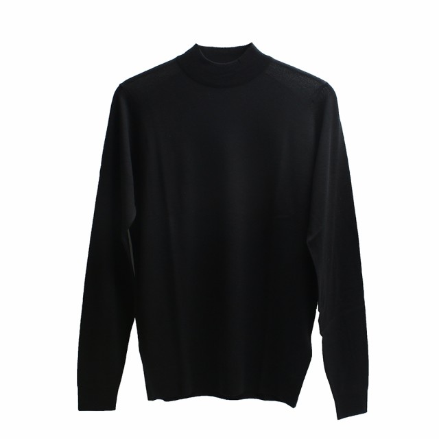 ジョンスメドレー JOHN SMEDLEY HARCOURT モックネック ニット HARCOURT-BLACK-L メンズ black