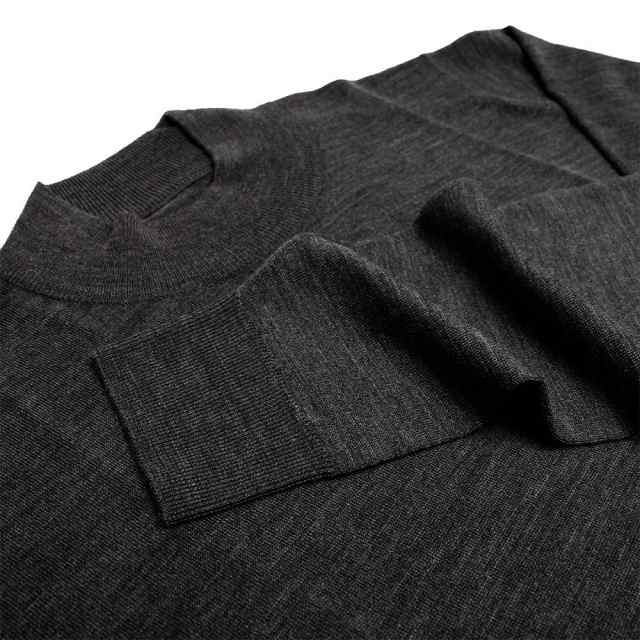 ジョンスメドレー JOHN SMEDLEY HARCOURT モックネック ニット HARCOURT-CHARCOAL -XL メンズ charcoal