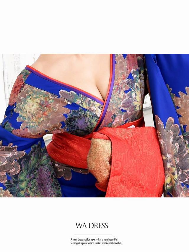 花魁 コスプレ 衣装 和柄ドレス コンパニオン 衣装 着物 ドレス 流遊 花魁 振袖 おいらん コスプレ