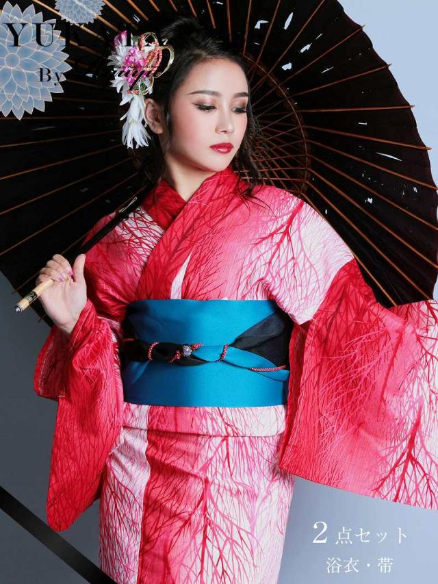 浴衣 セット レディース ゆかた 帯 下駄 キャバ Ryuyu グラデーション 松 個性的 古典柄 の通販はau Pay マーケット ドレス スーツ通販rew You リューユ