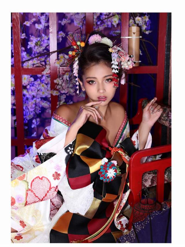 着物 和装 レディース 女性 着物セット noalice OEO 白地 桜 菊_10