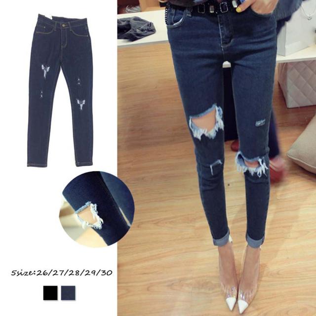 ダメージ ジーンズ スキニー パギンス クラッシュ デニムパンツ レディース ネコポス可 の通販はau Pay マーケット 唯美