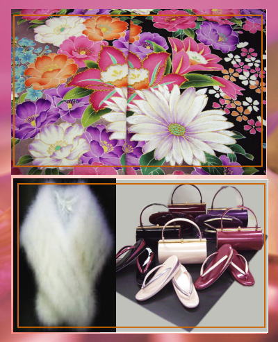 セミオーダー正絹ブランド振袖ぜ〜んぶ揃った豪華フルセット★PATTiPATT濃茶地彩ブーケフラワー