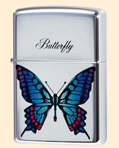 zippo【蝶】バタフライジッポー ブルー 250BUTB
