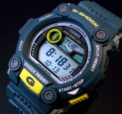 Casio カシオ G Shock Gショック メンズ腕時計 タイドグラフ ムーンデータ搭載 ネイビー G 7900 2 海外モデルの通販はau Pay マーケット Bright