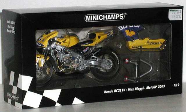 ミニチャンプス○1/12 ダイキャストミニカー【Honda RC211V MotoGP