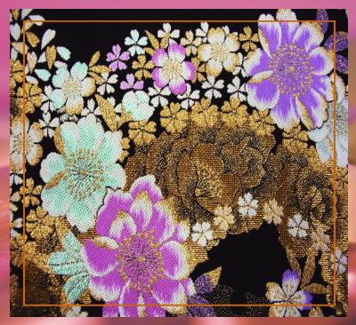 セミオーダー正絹ブランド振袖ぜ〜んぶ揃った豪華フルセット★PATTiPATT濃茶地彩ブーケフラワー