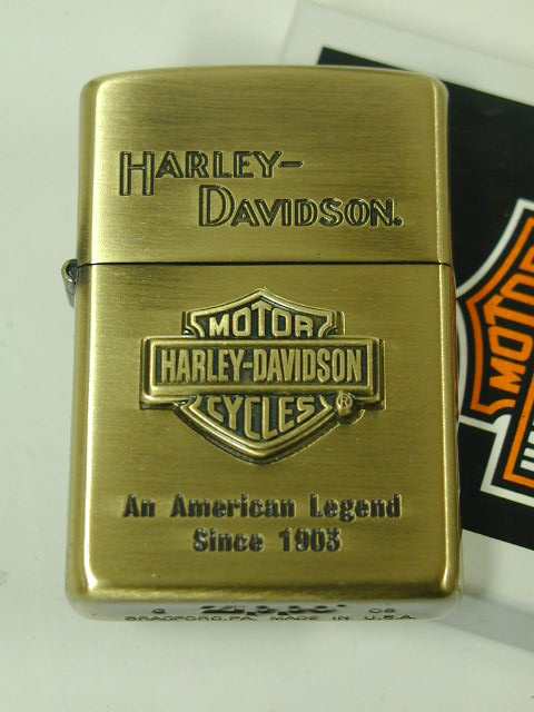 ジッポーZippoハーレー・エスメタル Harley DavidsonHDP-11真鍮JP新品