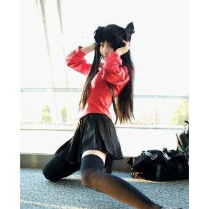 DK308◇Fate／stay night 遠坂凛風の私服 ・コスプレ衣装・完全