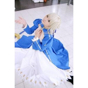 DK327◇Fate/stay night風 セイバー風 saber ・コスプレ衣装・完全