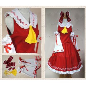 DK521東方project 博麗霊夢 巫女服☆コスプレ衣装 新品 完全オーダ