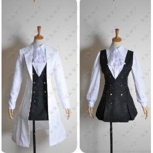 DK574　◆ 妖狐×僕SS　★白鬼院凜々蝶　風☆ 制服＋コート ★コスプレ衣装　　完全オーダメイドも対応可能 DK574 ◇ 妖狐×僕SS ☆白鬼院凜々蝶 風☆ 制服