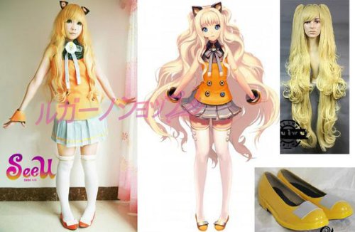 Vocaloid ボーカロイド Vocaloid3 Library Seeu 公式服 衣装 ウイッグ 靴フルセット コスプレ衣装 の通販はau Pay マーケット ルガーノショップ