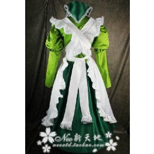 DK447  APH ヘタリア 　イタリア風メイド服　◆ コスプレ衣装　新品　完全オーダメイドも対応可能 DK447 APH ヘタリア イタリア風メイド服 ◇ コスプレ衣装 新品 完全