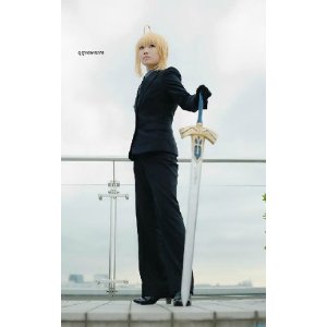 DK420 フェイト・ゼロFate/Zero セイバー風スーツ◆ コスプレ衣装　新品　完全オーダメイドも対応可能_2