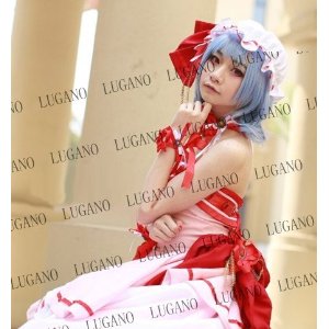 DK1821 東方project 東方プロジェクト レミリア風 コスチューム、コスプレ　　コスプレ衣装　　完全オーダメイドも対応可能 DK1821 東方project 東方プロジェクト レミリア風 コスチューム