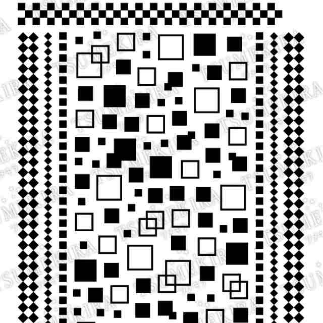 ツメキラ スクエア 色んな四角 モードにも幾何学にも 市松模様で和風にも 重ねて貼れるネイルシール の通販はau Pay マーケット ネイルショップcutienail
