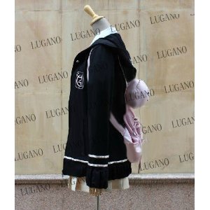 DK1414 LUGANO- ダンガンロンパ2○ 七海千秋 衣装＋ウイッグ＋かばん