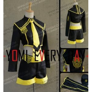 DK1605 VOCALOID☆鏡音レン☆恋愛フィロソフィア　衣装+ウイッグ+手錠  コスプレ衣装　オーダメイドも対応可能