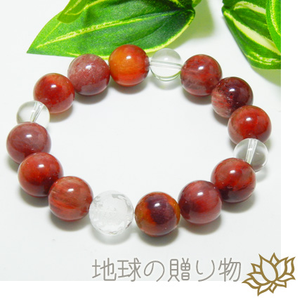 家族運と心の安らぎ！びっしり赤針レッドルチルAAA12＆龍水晶12mmブレスの通販は 14,800円
