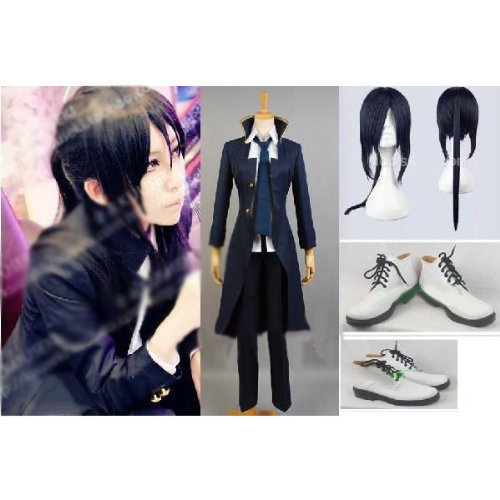 DK2382  K (アニメ)　夜刀神 狗朗（やとがみ くろう）風  衣装 +ウイッグ+靴 コスプレ衣装　完全オーダーメイドも対応可能 の通販は
