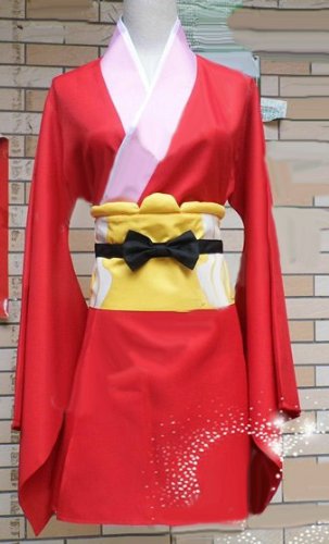 Dk2425 銀魂 ぎんたま 神楽 かぐら 風 着物 髪飾りと靴下付き衣装セット コスプレ衣装の通販はau Pay マーケット ルガーノショップ
