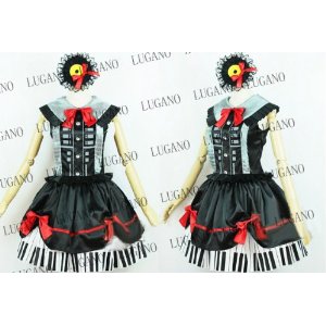 DK1670 VOCALOID3 MAYU 風 衣装＋手袋＋髪飾り＋靴下 コスプレ衣装