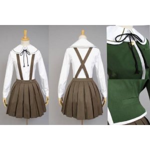 DK2159 ダンガンロンパ 絶望の高校生 不二咲千尋 衣装＋ウイッグ＋靴