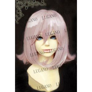 DK1414 LUGANO- ダンガンロンパ2○ 七海千秋 衣装＋ウイッグ＋かばん