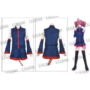 DK1310 ボーカロイド VOCALOID 重音テト☆ヘッドホン付き風  コスプレ衣装  完全オーダメイドも対応可能