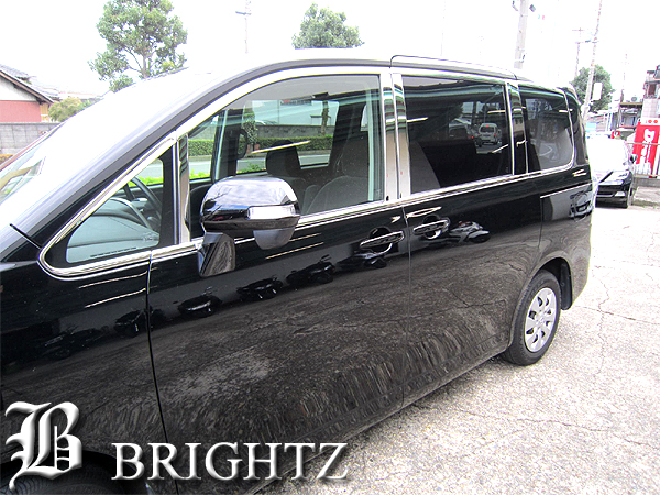 BRIGHTZ ヴォクシー 70 75 ステンレスメッキピラーパネル