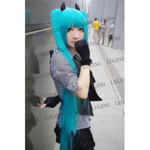 DK2034 VOCALOID 初音ミク　Poker Face風　衣装＋ウイッグ　コスチューム、コスプレ 衣装　完全オーダメイドも対応可能 DK2034 VOCALOID 初音ミク Poker Face風 衣装＋ウイッグ コスチューム