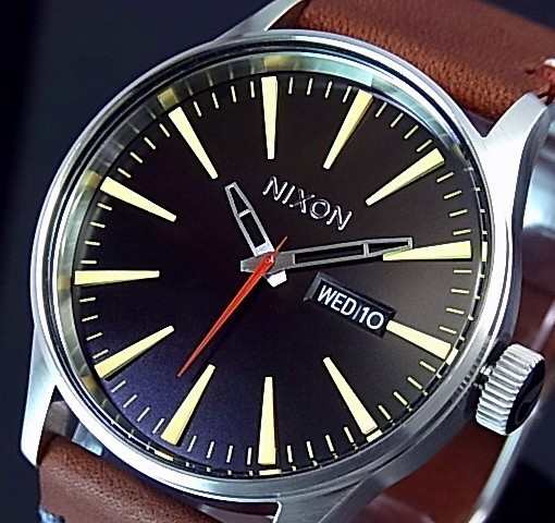 NIXON/ニクソン】SENTRY LEATHER/セントリーレザー メンズ腕時計 ...