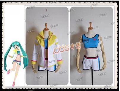 初音ミク VOCALOID  ボーカロイド　歌姫計画　らんみんぐ　MIKU スポーツウェア コスプレ衣装 高品質 Cosplay アニメ