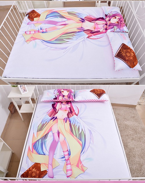 人気絶頂 描き下ろし添い寝シーツ ノーゲーム ノーライフ ジブリール ダブルベッドシーツ ピローケースセット アニメ キャラグッズ 0x150cm 安心の定価販売 Carlavista Com