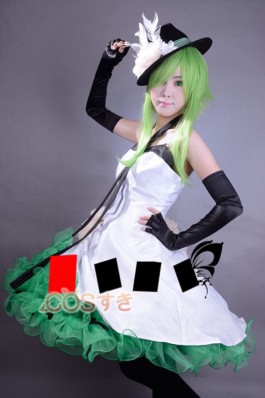 VOCALOID2 ボーカロイド 初音ミク GUMI 山茶花 ホワイト ドレス スプレ衣装 高品質 新品 Cosplay アニメ_1