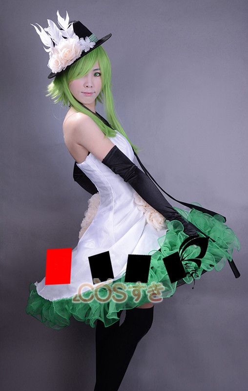 VOCALOID2 ボーカロイド 初音ミク GUMI 山茶花 ホワイト ドレス スプレ衣装 高品質 新品 Cosplay アニメ_2