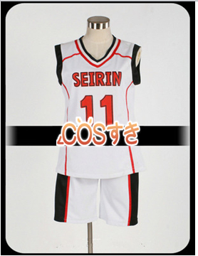 送料無料 黒子のバスケ風 誠凛高校バスケ部ユニフォーム02 コスプレ